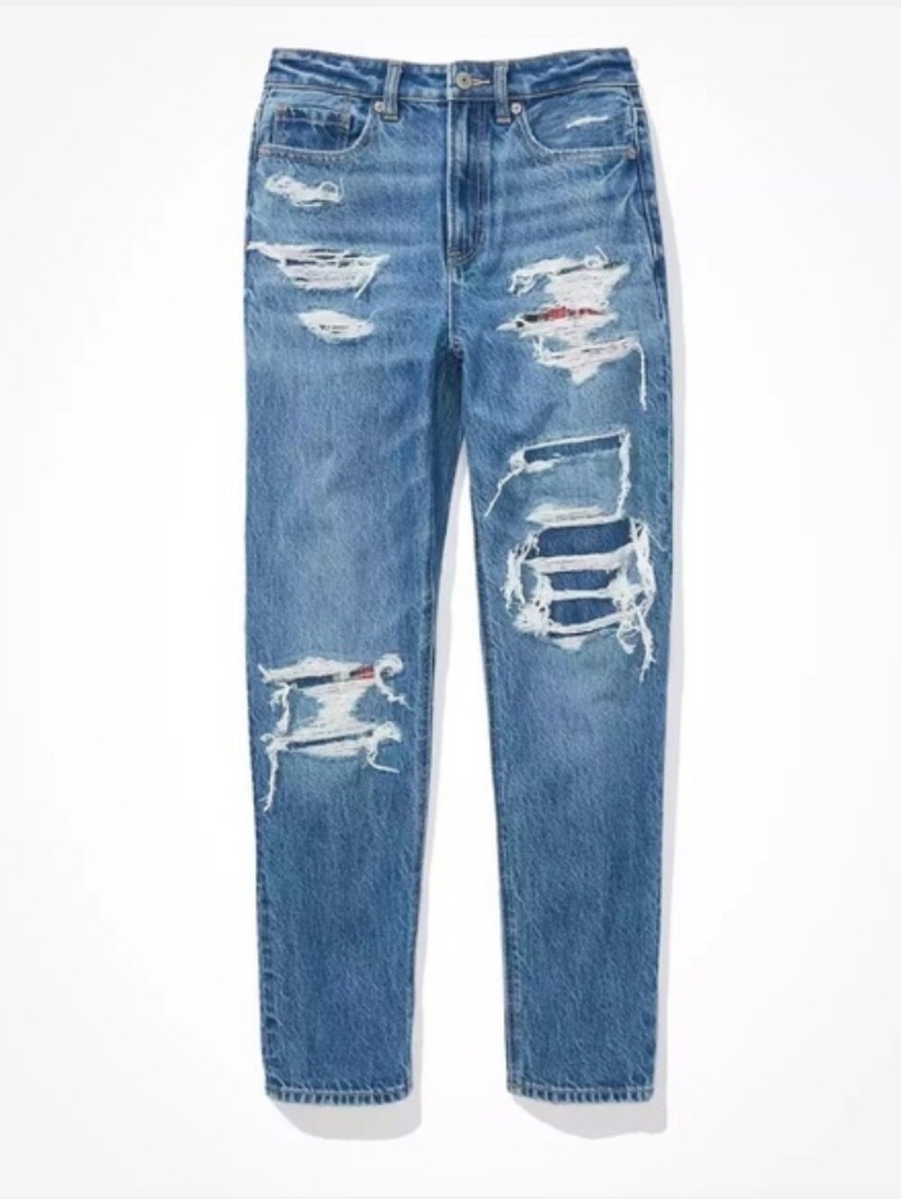 American Eagle Patched Mom Straight Jean‎ Size 8 Regular